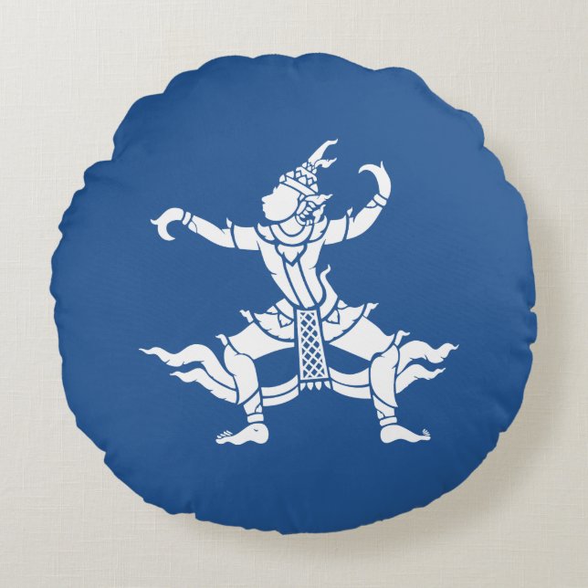 Thai Dancer ⚠ Thailand - ⚠ Rund Kudde (Framsidan)