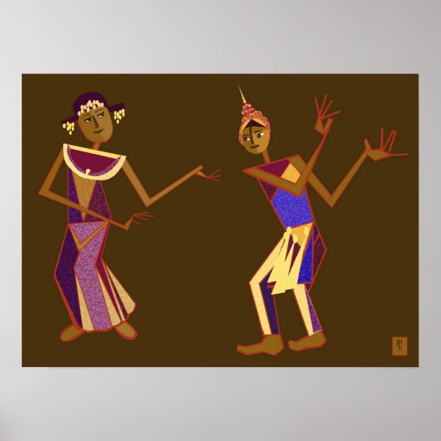 Thai dancers poster (Framsidan)