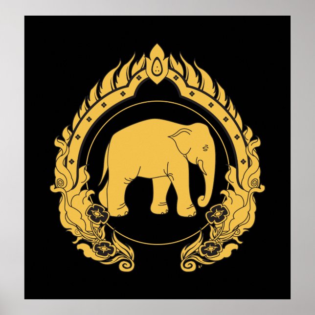 Thai Elephant Poster (Framsidan)