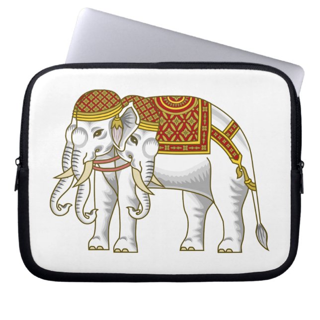 Thai Erawan White Elephant Laptop Sleeve (Framsidan)