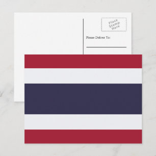 Thai Flagga, Flagga Thailand Vykort