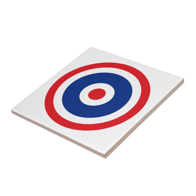 Thai Flagga Roundel Target Kakelplatta (Sidan)