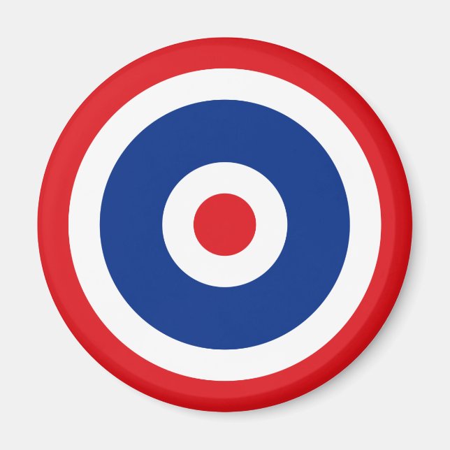 Thai Flagga Roundel Target Magnet (Framsidan)