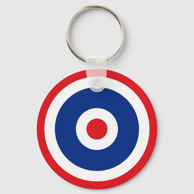 Thai Flagga Roundel Target Nyckelring (Framsida)