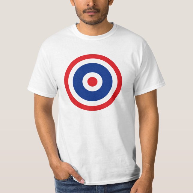 Thai Flagga Roundel Target T-shirt (Framsida)