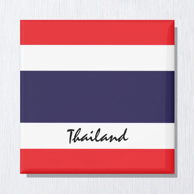 Thai flagga & Thailand helgdag/sportfantaster Magnet (Skapare uppladdad)