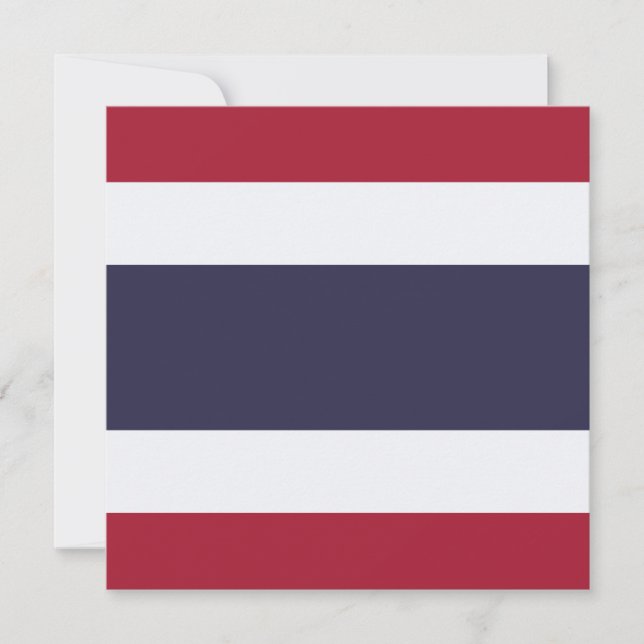 Thai Flagga (Thailand) Kort (Framsida)