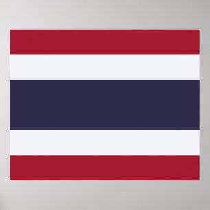 Thai Flagga (Thailand) Poster