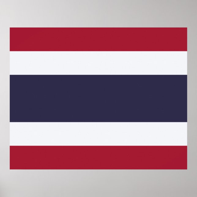 Thai Flagga (Thailand) Poster (Framsidan)