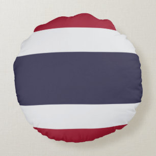Thai Flagga (Thailand) Rund Kudde