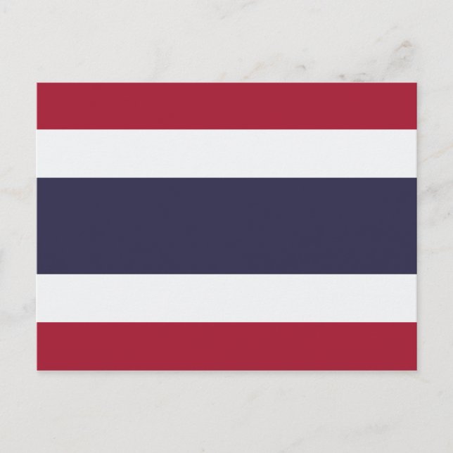 Thai Flagga (Thailand) Vykort (Framsida)