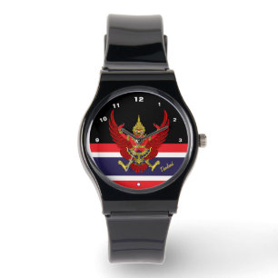 Thai Flagga Watch, Garuda, Thailand mode/sport Armbandsur