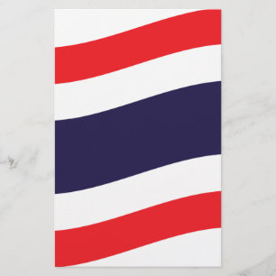 Thai Flagga Wave Brevpapper