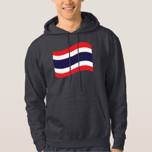Thai Flagga Wave Sweatshirt Med Luva