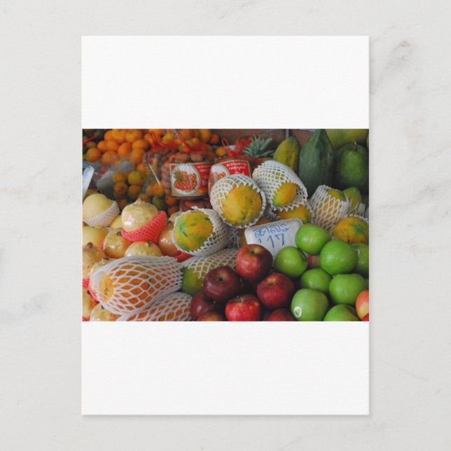 Thai Fruit Vykort (Framsida)