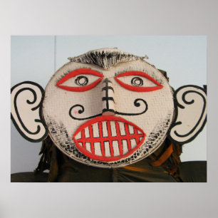 Thai Ghost Ansikte, Phi Ta Khon Mask Festival, Loe Poster