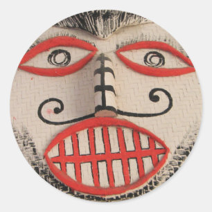 Thai Ghost Ansikte, Phi Ta Khon Mask Festival, Loe Runt Klistermärke