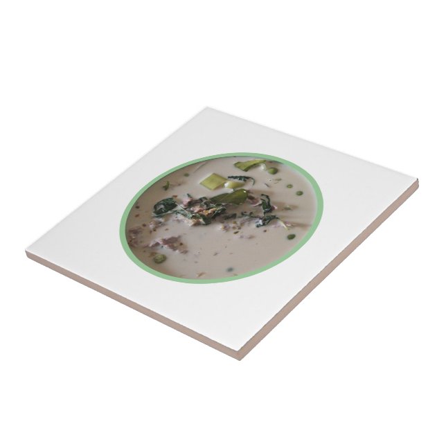 Thai Grönt Curry [แ ก ง เ ห ขี ย ว yttersta perife Kakelplatta (Sidan)