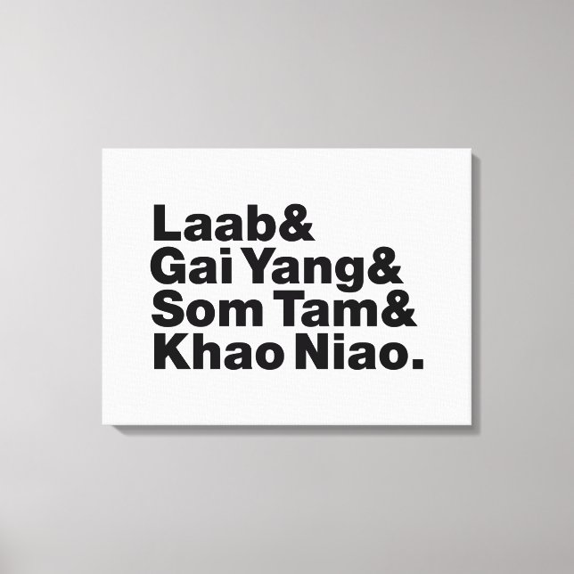 Thai Isaan Street Food Canvastryck (Framsida)