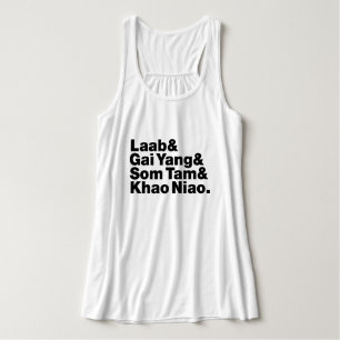 Thai Isaan Street Food Linne Med Racerback
