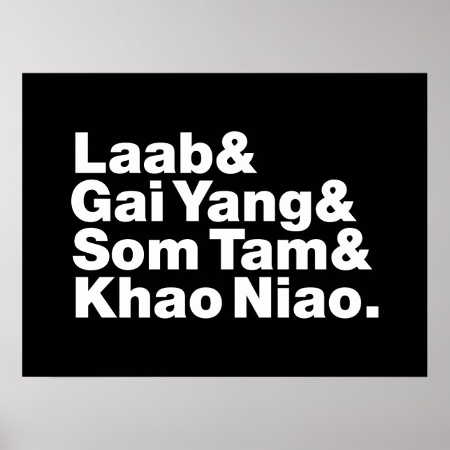 Thai Isaan Street Food Poster (Framsidan)