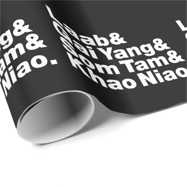 Thai Isaan Street Food Presentpapper (Rullad Hörn)