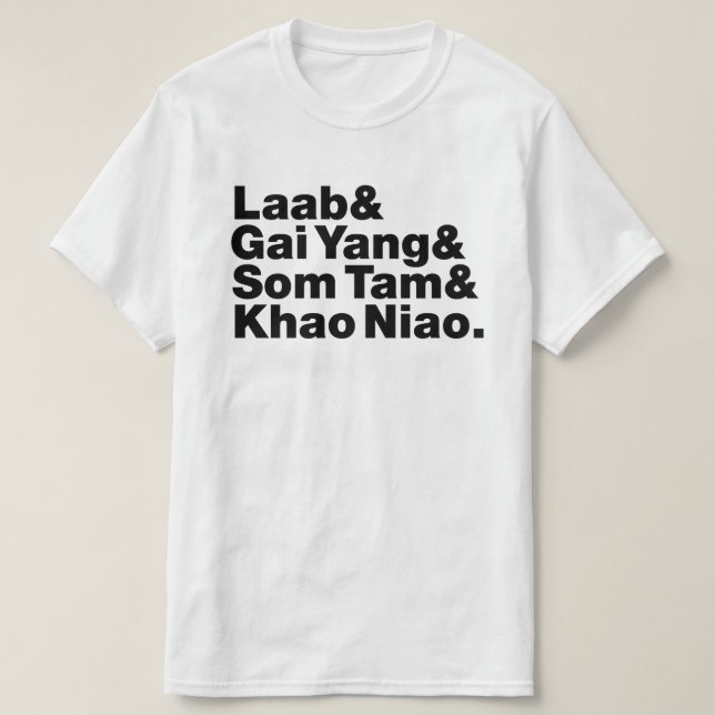 Thai Isaan Street Food T Shirt (Design framsida)