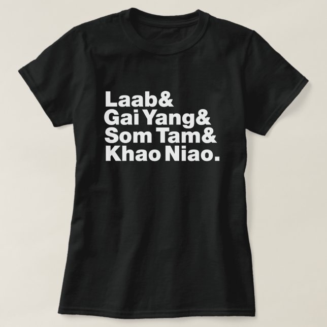 Thai Isaan Street Food T Shirt (Design framsida)