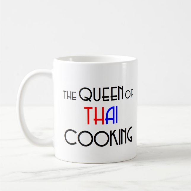 thai kokdrottning kaffemugg (Vänster)