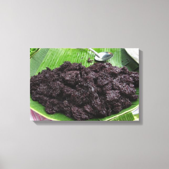 Thai Lao Black Ris [Khao Niao Dam] Canvastryck (Framsida)