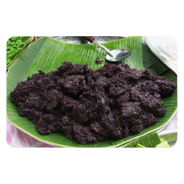Thai Lao Black Ris [Khao Niao Dam] Magnet (Horisontell)