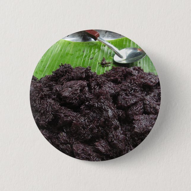 Thai Lao Black Sticky Ris [Khao Niao Dam] Knapp (Framsida)