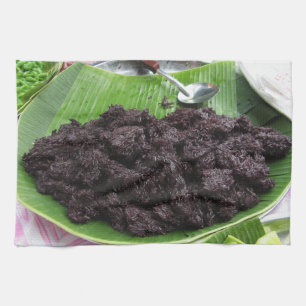Thai Lao Black Sticky Ris [Khao Niao Dam] Kökshandduk