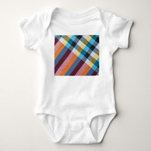 Thai Loincloth: Closeup Fabric Struktur. T Shirt (Framsida)