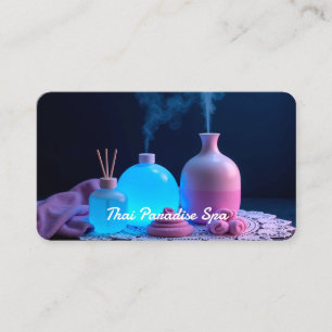 Thai Massage Neon Visitkort