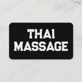 Thai Massage Visitkort