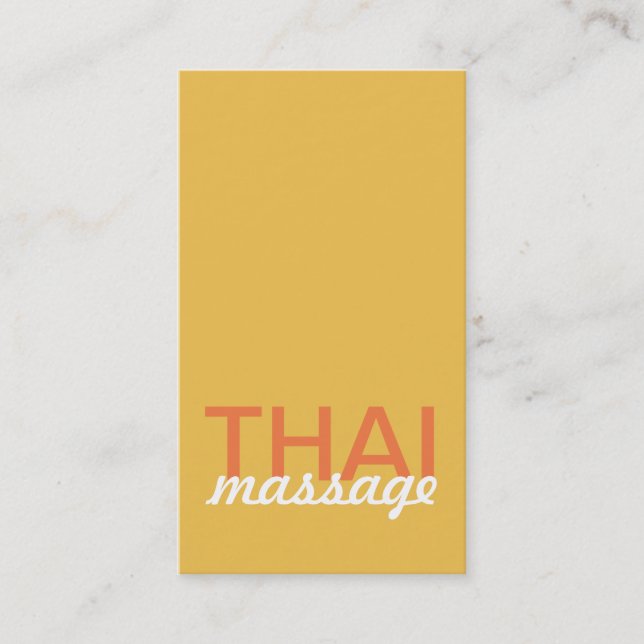 thai massagestansmaskinkort lojalitetskort (Framsida)