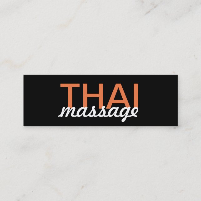thai massagestansmaskinkort lojalitetskort (Framsida)