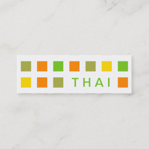 THAI (modets kvadrater) Mini Visitkort