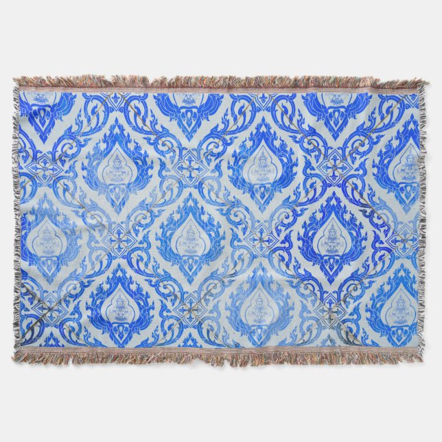 Thai mönster: keramisk styrd kyrka. filt (Framsidan)