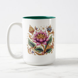 Thai Motif Flower Large Två-Tonad Mugg