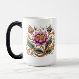 Thai Motif Flower Morphing Magisk Mugg