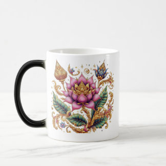 Thai Motif Flower Morphing Magisk Mugg