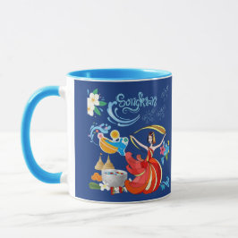 Thai new year radiance navy blue mugg