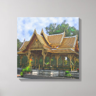Thai Pavilion Art - Square Art Canvastryck