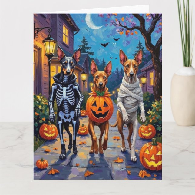 Thai Ridgeback Trick-or-Treating Halloween Costume Kort (Framsida)