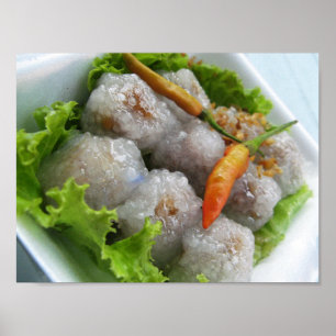 Thai Sago med Chili.. Thailand Street Food Poster