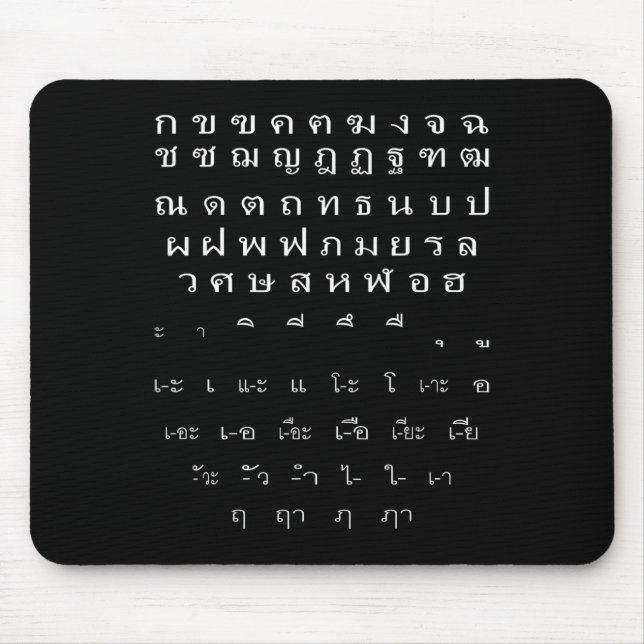 Thai Script Wall Alphabet Vowels Halloween Costume Musmatta (Framsidan)