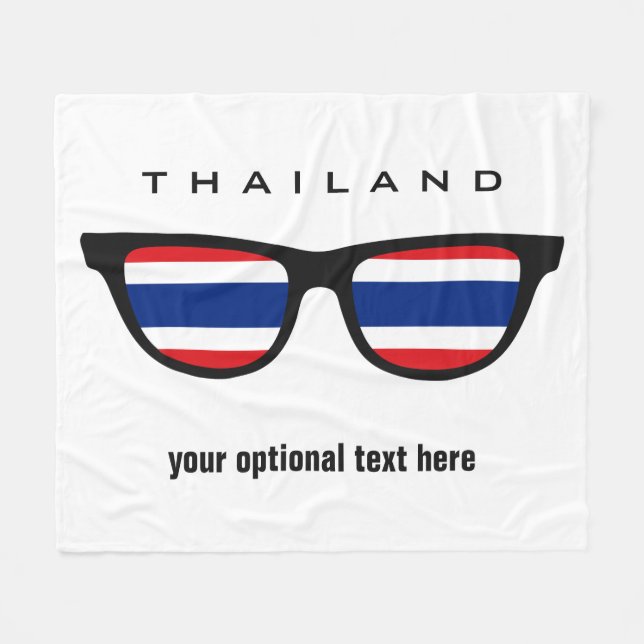 Thai Shades anpassningsbar text och färg filtar (Framsidan (Horisontell))