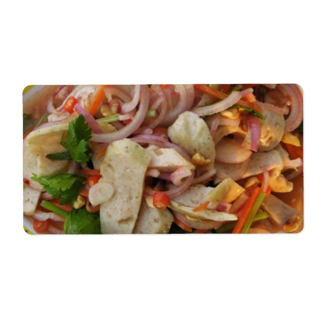 Thai Spicy Sause Salad ... Asian Street Food Fraktsedel (Framsidan)